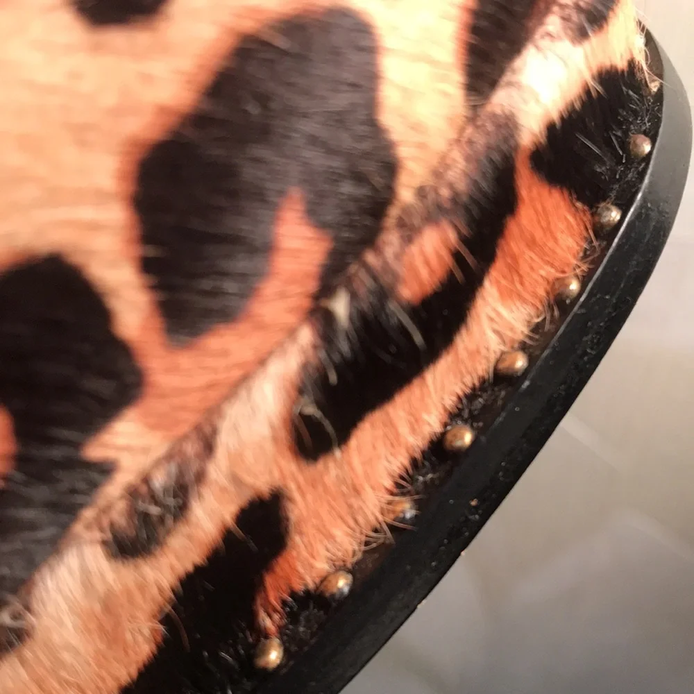 DKNY | Platform Wedge Faux Fur Animal Leopard Print Pumps